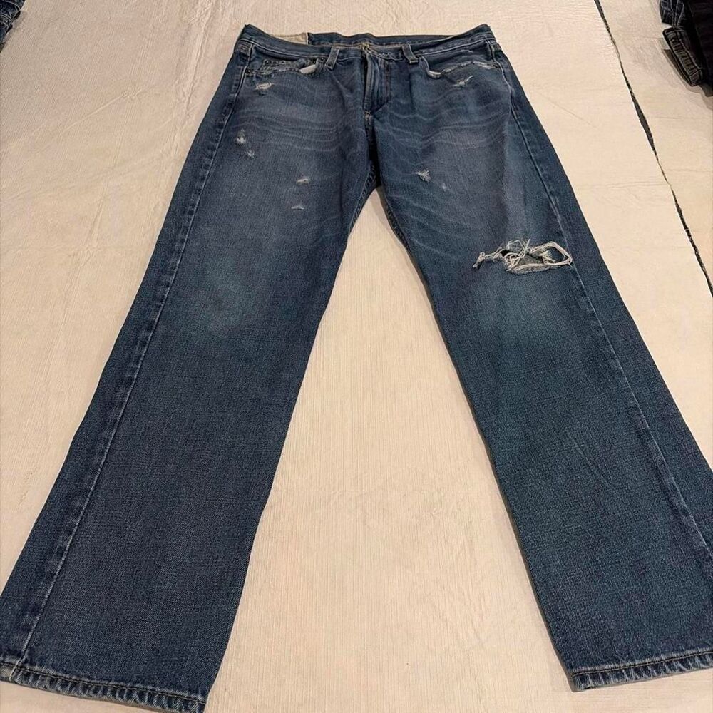 Hollister-co Men's Blue and Navy Jeans